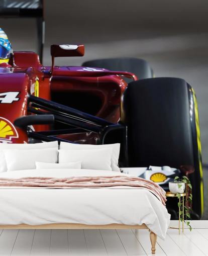 Voiture de course rouge