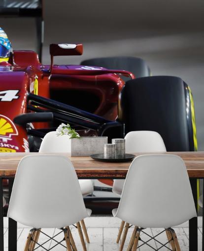 Coche de carreras rojo