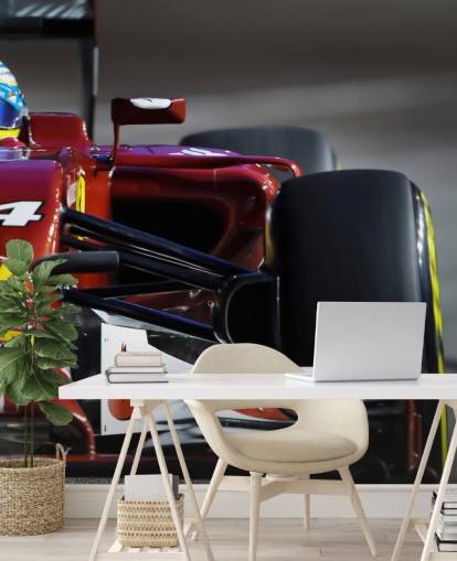 Coche de carreras rojo