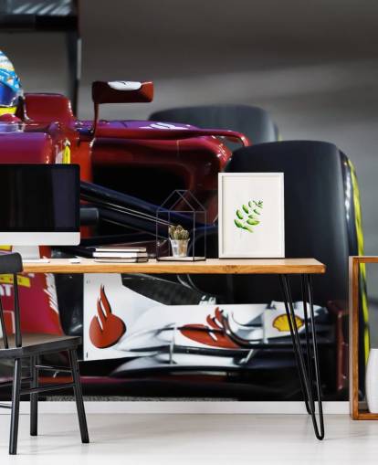 Coche de carreras rojo