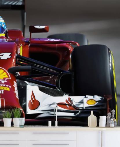 Voiture de course rouge