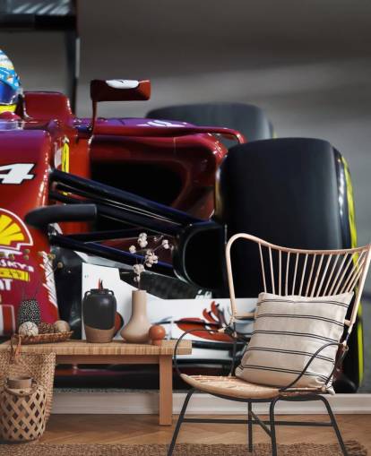 Coche de carreras rojo