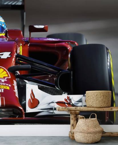 Coche de carreras rojo