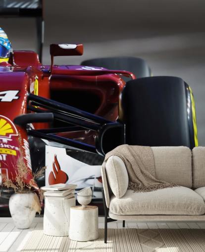 Coche de carreras rojo