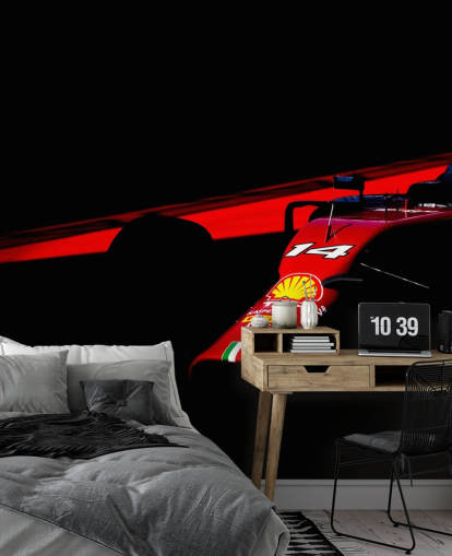 Papel pintado de F1 Red Car in Shadows