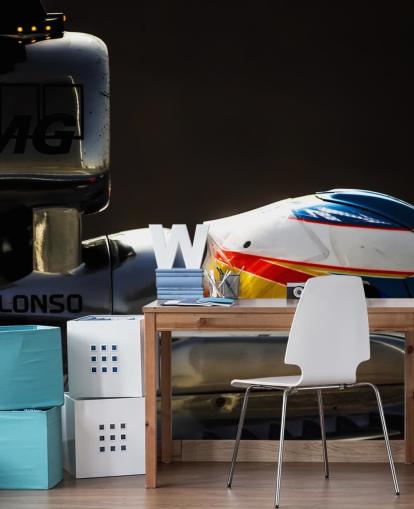 Profil côté conducteur F1 dans le papier peint de la voiture