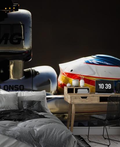 F1 bestuurdersprofiel in autobehang