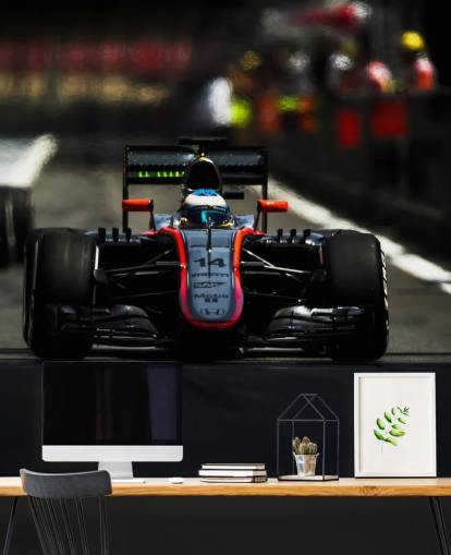 F1-Autorennen auf der Strecke Tapete F1-Autorennen auf der Strecke Tapete