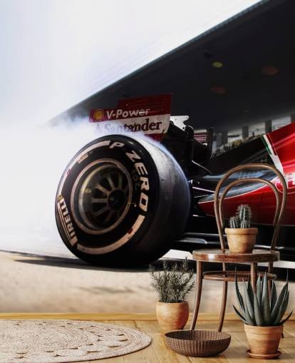 red customizable formula one wallpaper mural called Ferrari F1 for bedrooms and home offices red customizable formula one wallpaper mural called Ferrari F1 for bedrooms and home offices