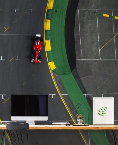 Luchtfoto van F1 Wallpaper