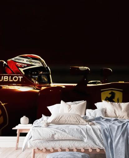 Vue latérale du papier peint Ferrari