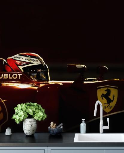 Zijaanzicht van Ferrari Wallpaper