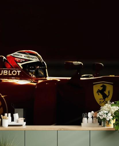 Vue latérale du papier peint Ferrari