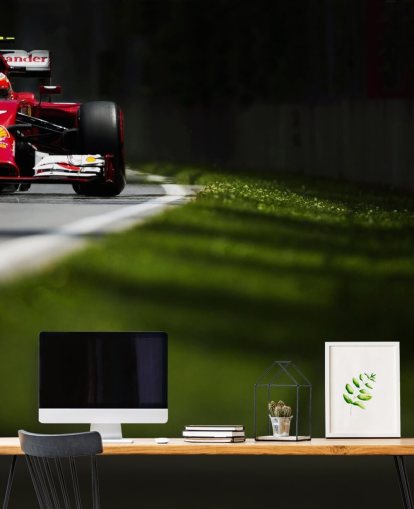 Punainen ja valkoinen F1 Track Taustakuva