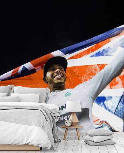 muokattava Lewis Hamilton -taustakuvamaalaus nimeltä Lewis Hamilton Abu Dhabi 14
