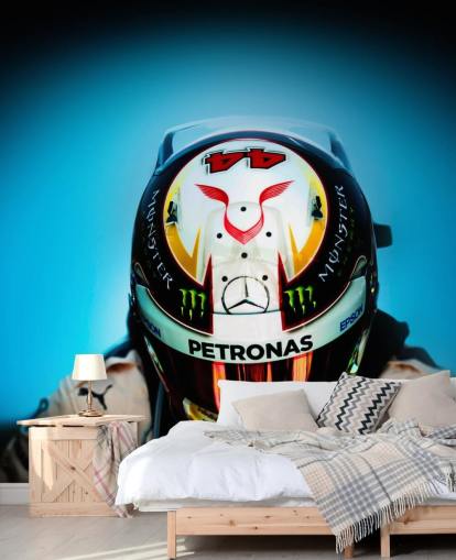 Close Up of Lewis Hamilton with Helmet Wallpaper Close Up of Lewis Hamilton with Helmet Wallpaper