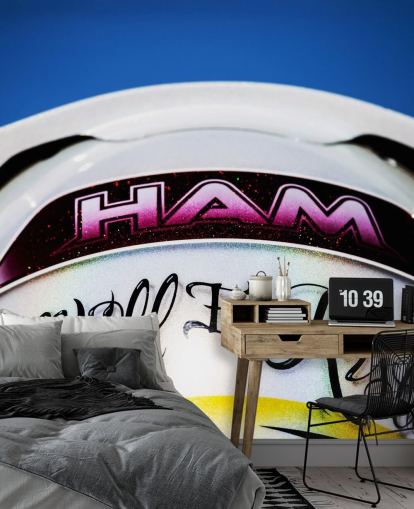 Papel de Parede Capacete Lewis Hamilton