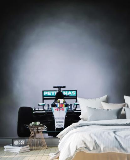 dunkle, personalisierbare Formel-1-Tapete mit dem Titel Lewis Hamilton Malaysia 2015 für Schlafzimmer, Heimbüros und Menschenhöhlen