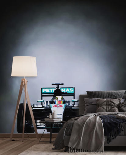 dunkle, personalisierbare Formel-1-Tapete mit dem Titel Lewis Hamilton Malaysia 2015 für Schlafzimmer, Heimbüros und Menschenhöhlen