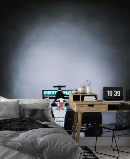 dunkle, personalisierbare Formel-1-Tapete mit dem Titel Lewis Hamilton Malaysia 2015 für Schlafzimmer, Heimbüros und Menschenhöhlen
