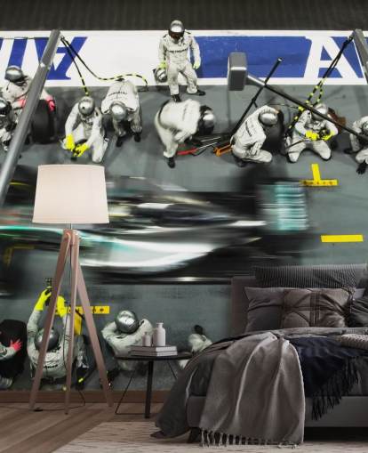 Lewis Hamilton Wheel Change Bakgrunn