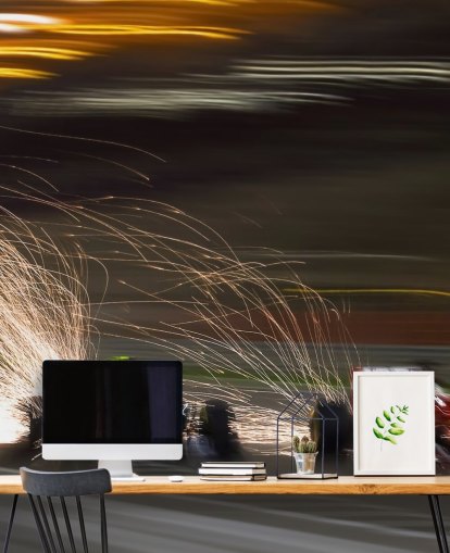 F1 Wheels on Fire Wallpaper