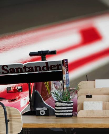 Papel pintado Coche F1 rojo