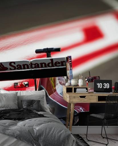 Röd F1 bil Bakgrund väggmålning