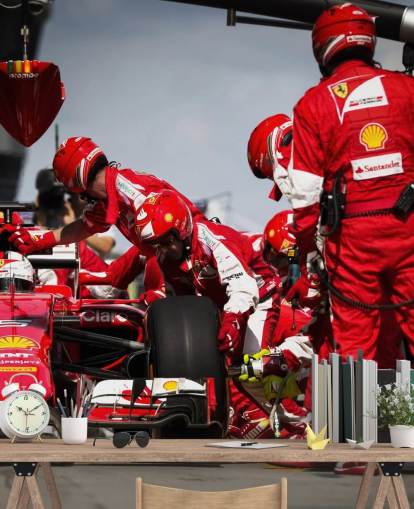 red customisable formula one wallpaper mural called Sebastian Vettel Malaysia 15 for bedrooms and home offices