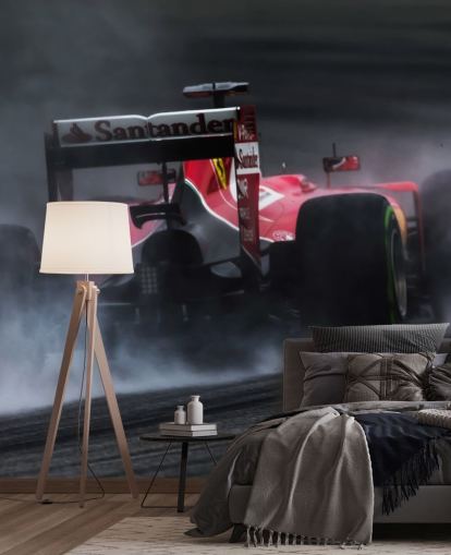 Papel pintado Coche F1 rojo