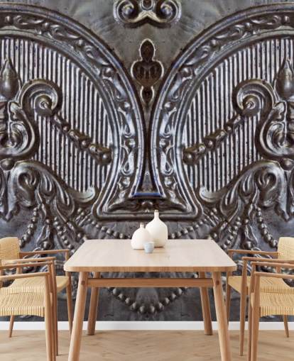 Silver Ceiling Tiles Mural