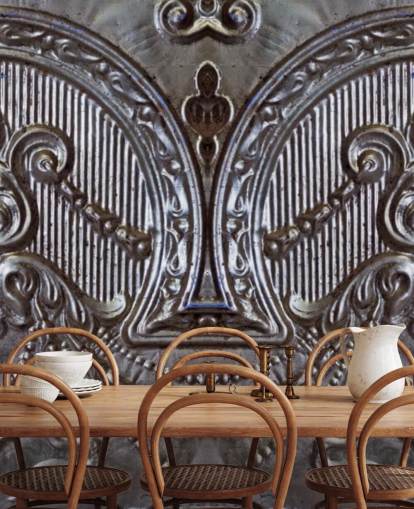 Mural Plafones plateados