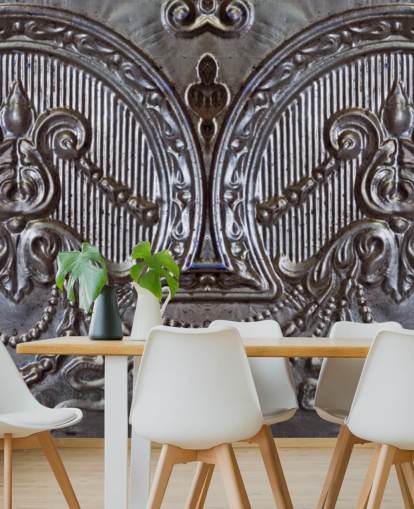 Silver Ceiling Tiles Mural