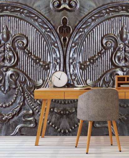 Silver Ceiling Tiles Mural