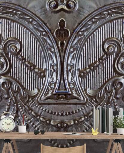 Silver Ceiling Tiles Mural Silver Ceiling Tiles Mural