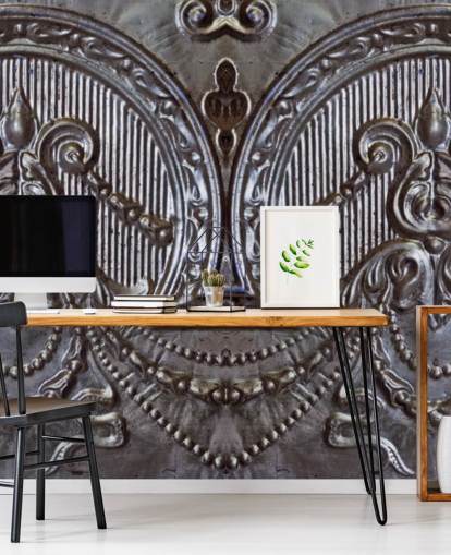 Silver Ceiling Tiles Mural Silver Ceiling Tiles Mural