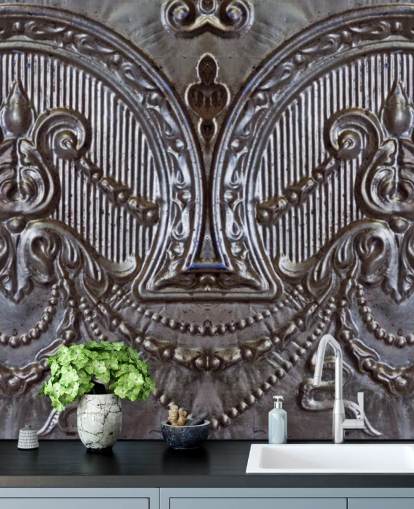 Silver Ceiling Tiles Mural