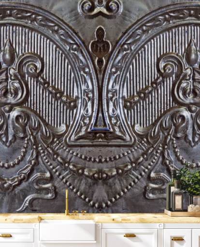 Silver Ceiling Tiles Mural