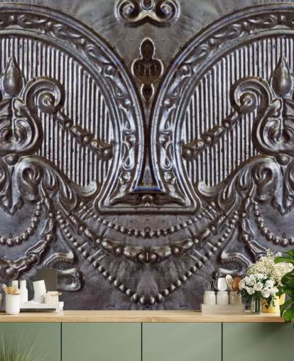 Silver Ceiling Tiles Mural Silver Ceiling Tiles Mural