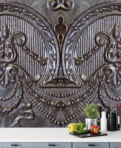 Silver Ceiling Tiles Mural