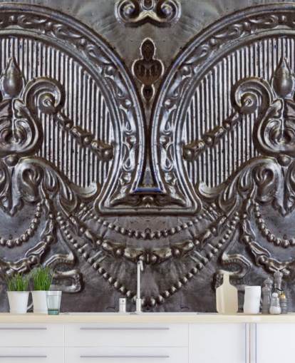 Silver Ceiling Tiles Mural