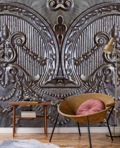 Silver Ceiling Tiles Mural Silver Ceiling Tiles Mural