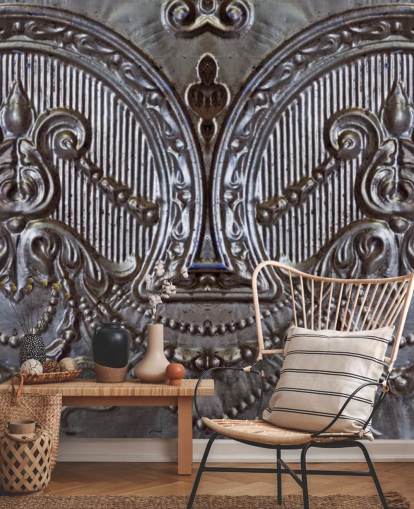 Silver Ceiling Tiles Mural