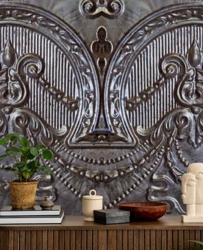 Sølv Himlingsplater Mural Sølv Himlingsplater Mural