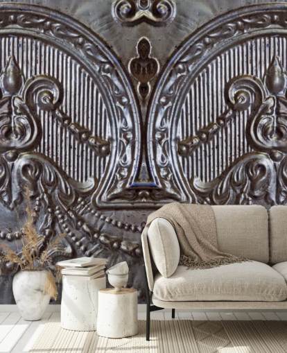 Silver Ceiling Tiles Mural Silver Ceiling Tiles Mural