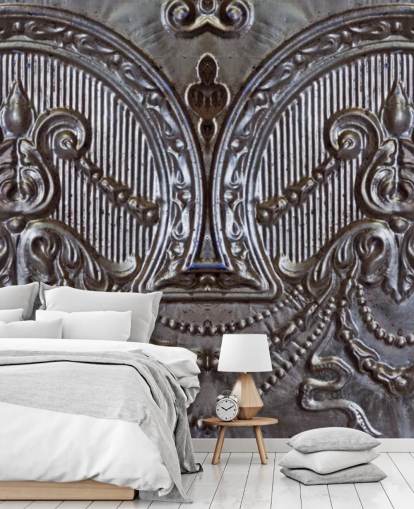 Silver Ceiling Tiles Mural