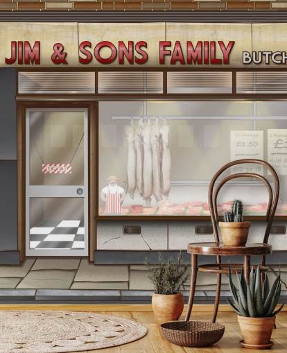 Macellai Butchers Wallpaper 