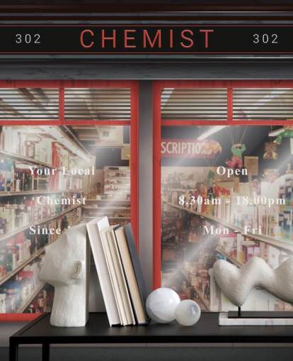 Chimiste rétro Papier peint Retro Chemist 