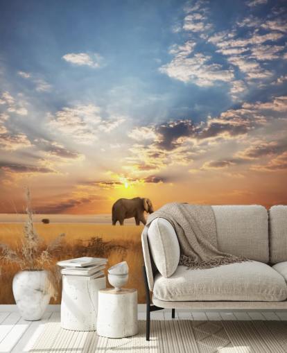 Elephants at Dusk Elephants at Dusk