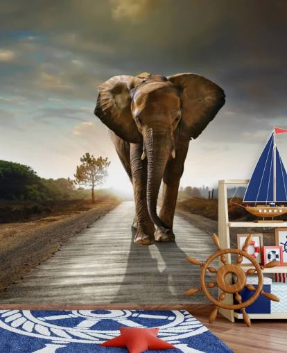 Carta da Parati con Elefante